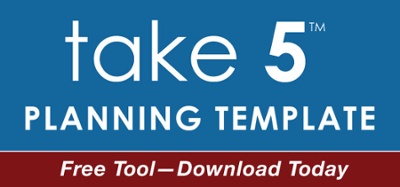 take 5 planning template