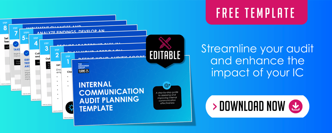 Click to download the free Internal Communications Audit Planning Template