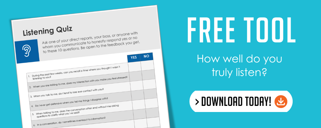 Download this free tool to find out how well you listen