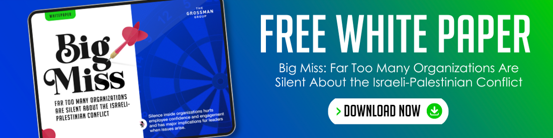 Click to download the Big Miss: Far Too Many Organizations Are Silent About The Israeli-Palestinian Conflict White Paper