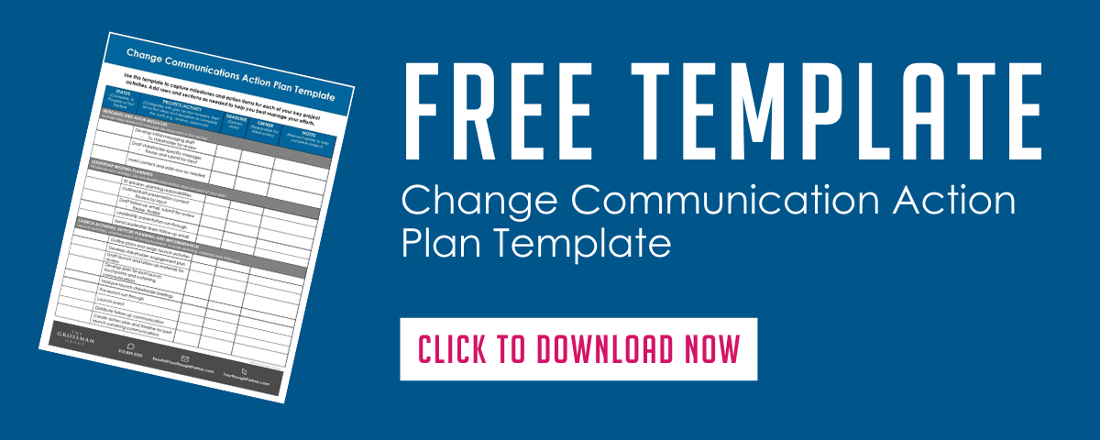 Change Communication Action Plan Template